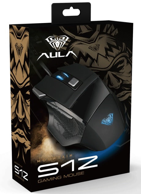 Aula S12 Black Mouse Gamer 4800 Dpi