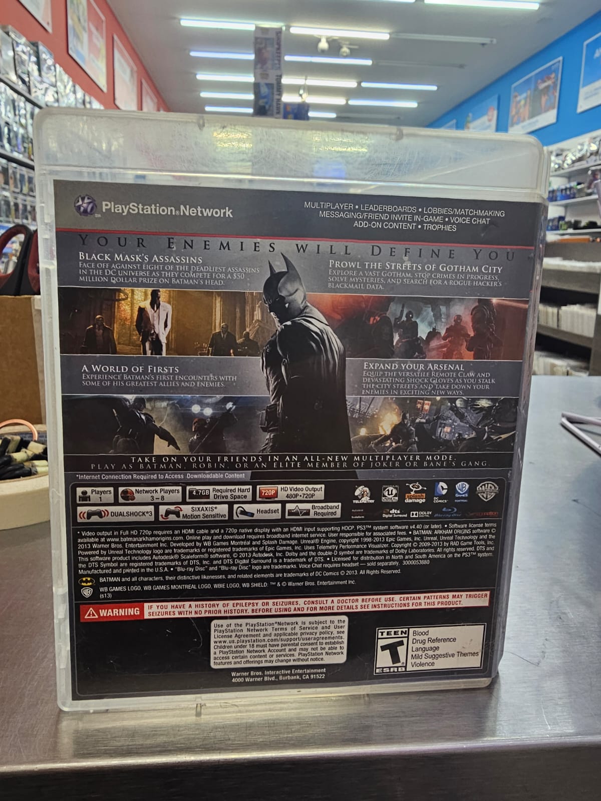 Batman Arkham Origins Ps3 Usado