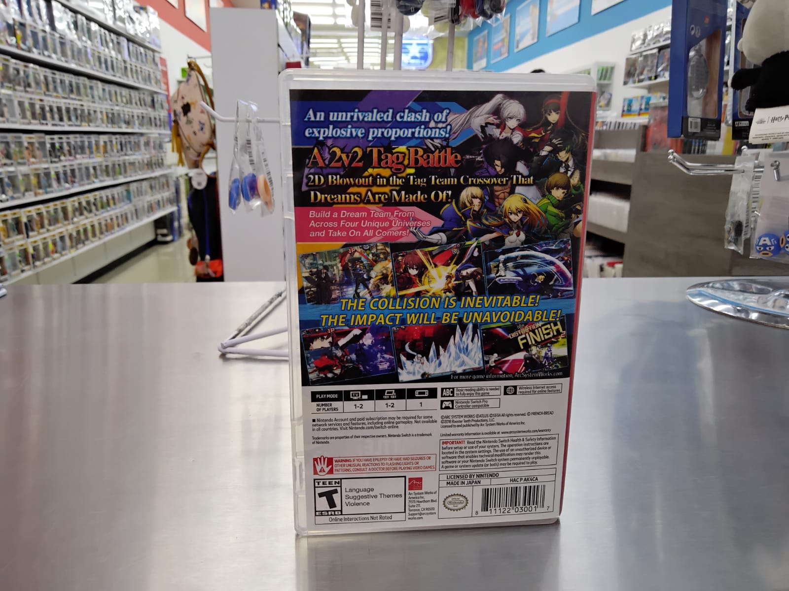 Blazblue Cross Tag Battle Nintendo Switch Usado