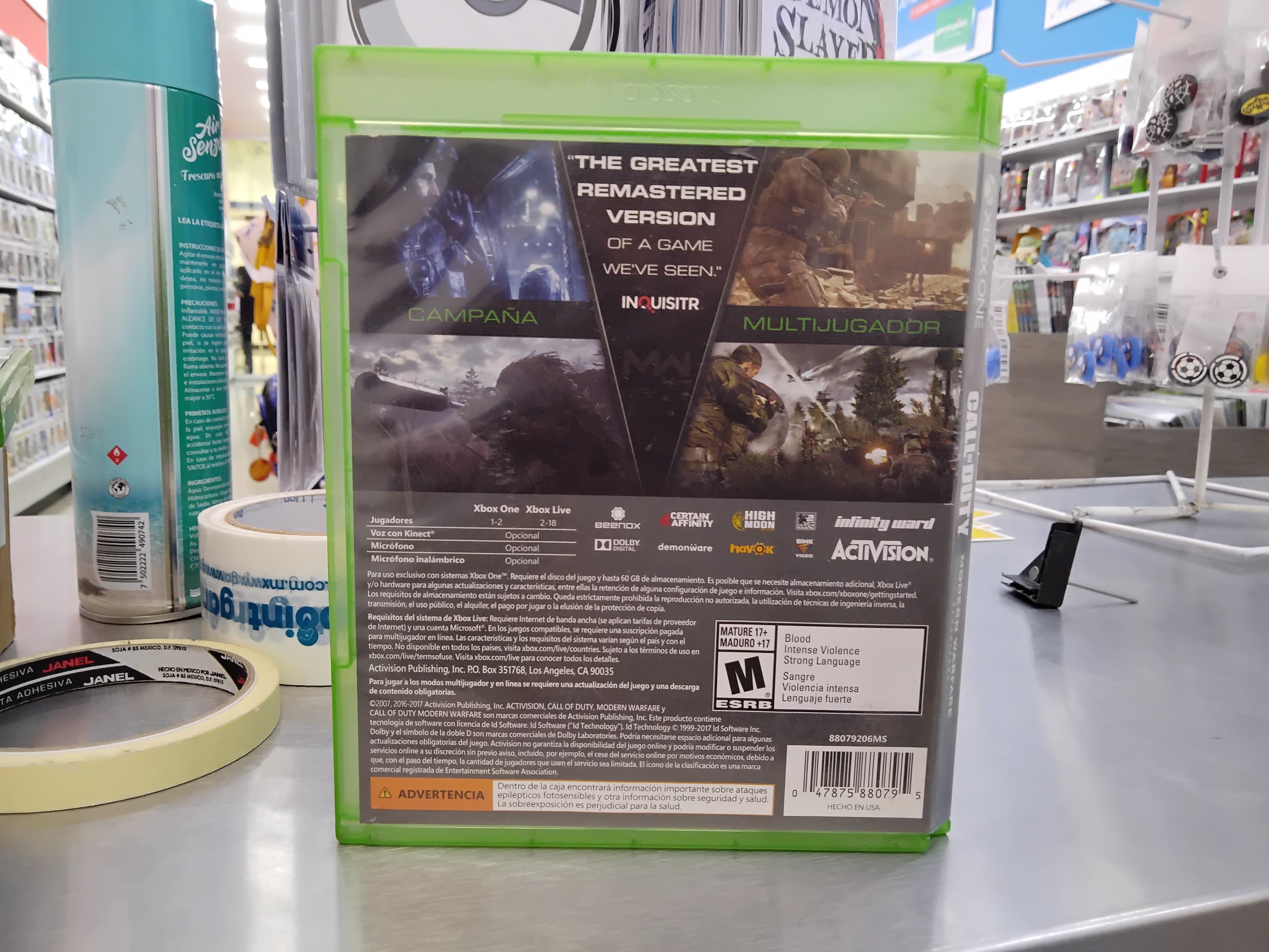 Call of Duty Modern Warfare Remastered Xbox one Usado