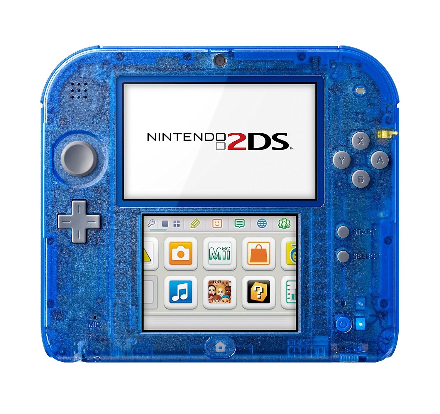 Consola 2DS Azul Transparente + Estuche y Juego a elegir Usado de $499.99 o menos