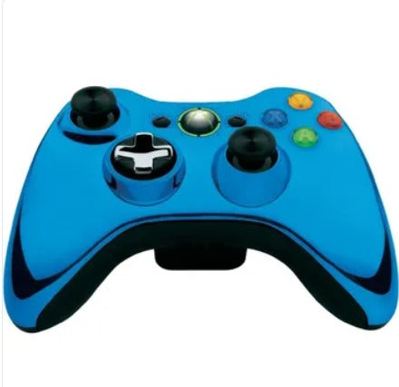 Control Inalámbrico Xbox 360 Azul Cromado Usado