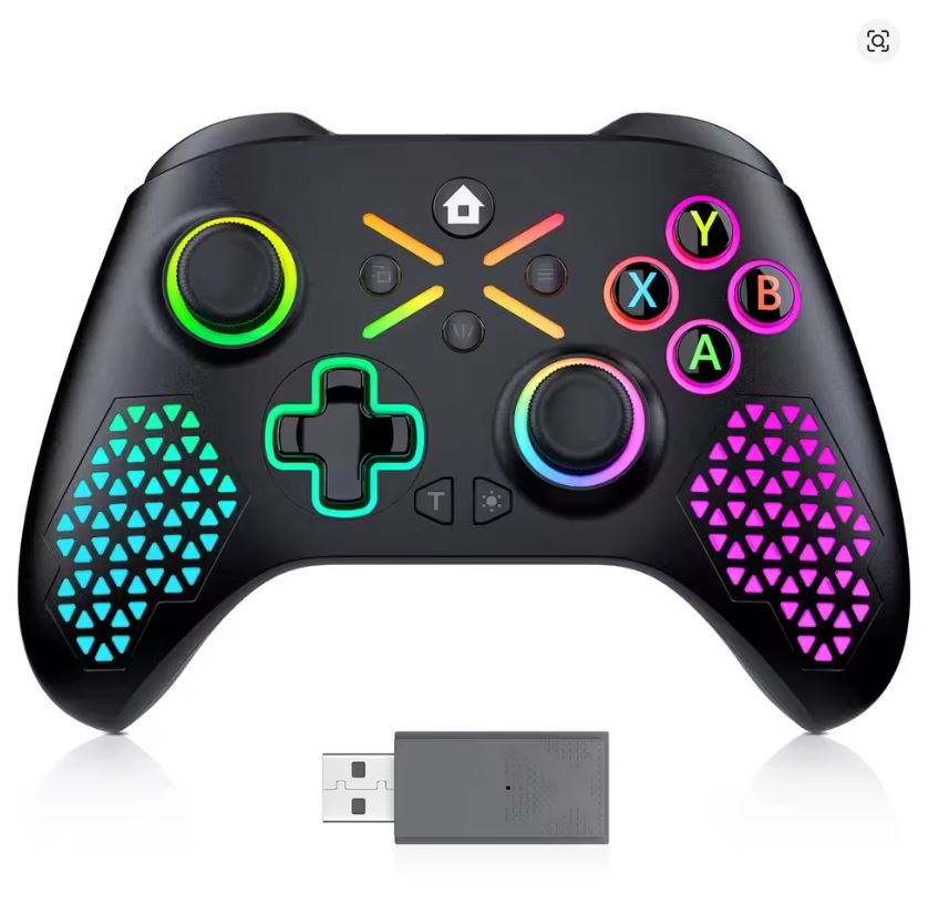 Control RGB Inalámbrico Negro - Xbox