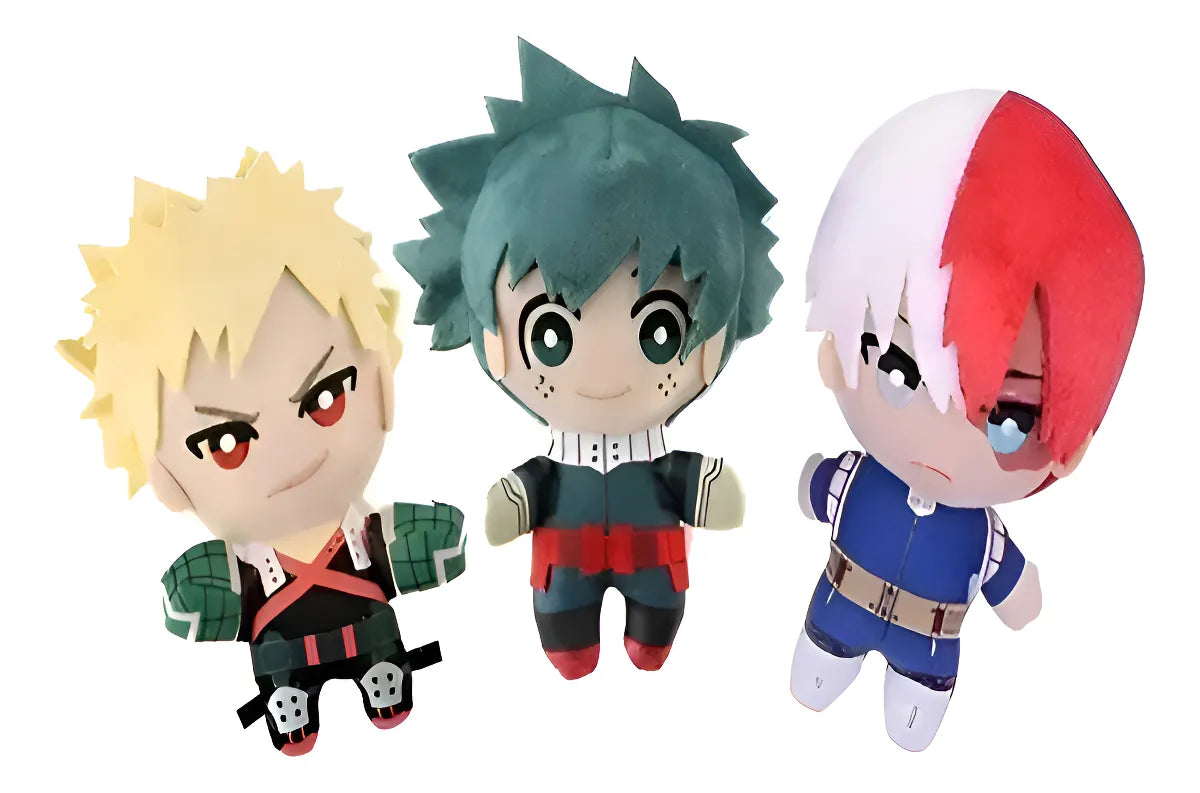 Peluche - My Hero Academia - Deku, Shoto Todoroki, Katsuki Bakugo - 12 cm (Precio por pieza)