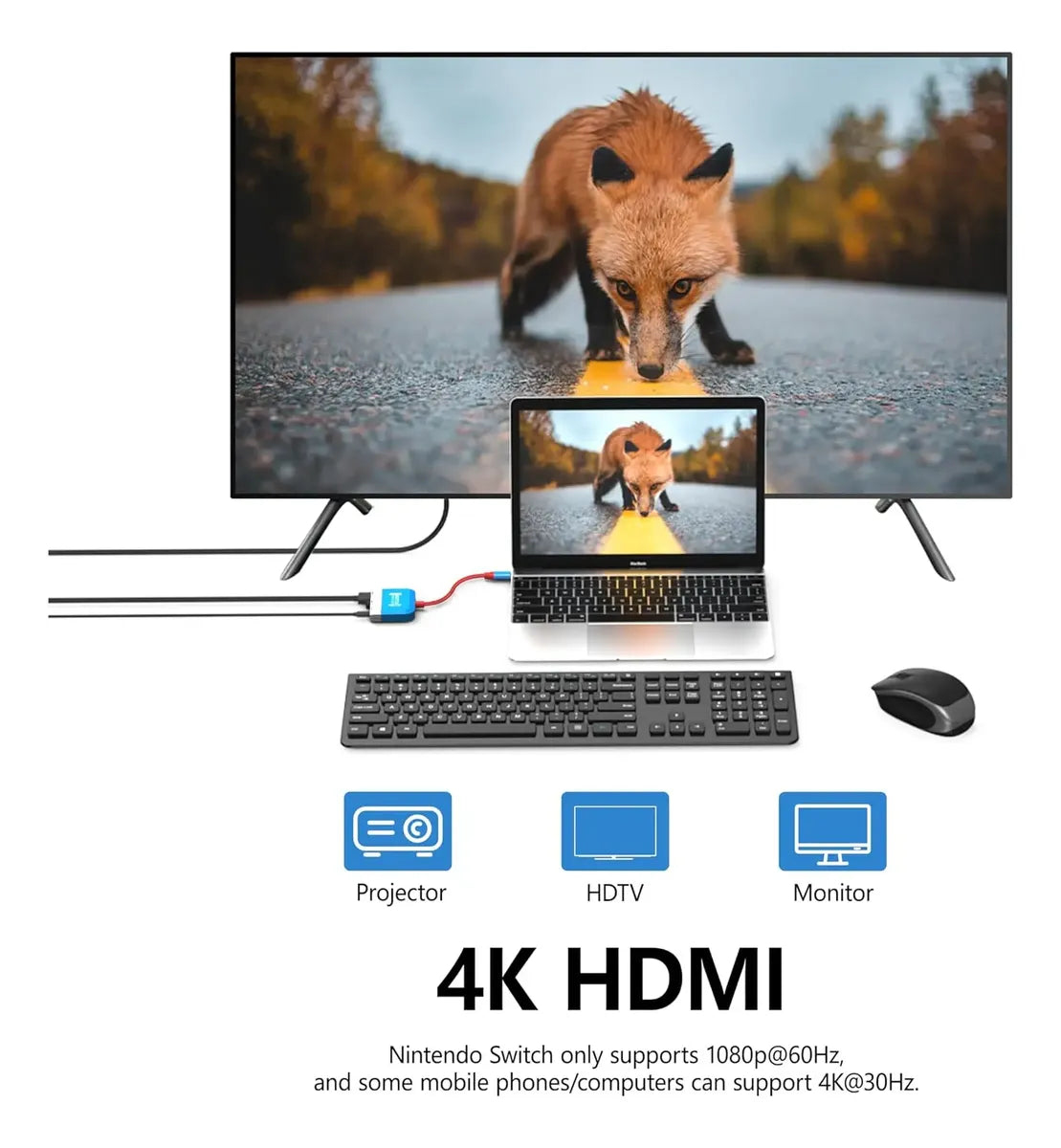 Adaptador Tipo C a HDMI (Reemplazo De Dock) - Nintendo Switch