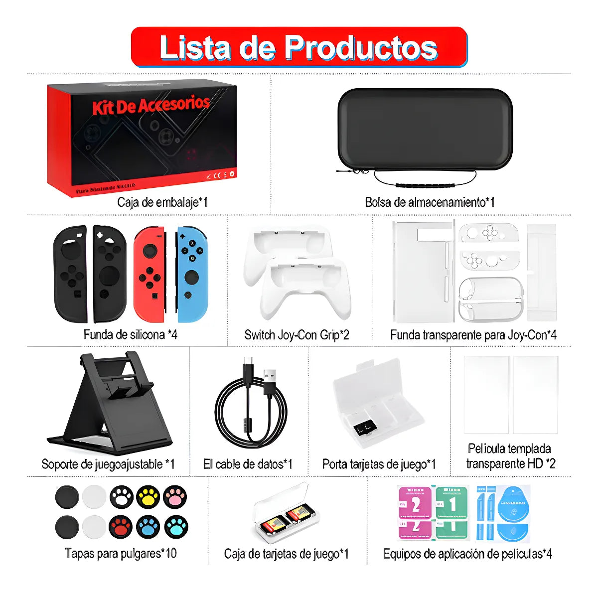 Aiyinsmart Kit De Estuche Y Accesorios Para Nintendo Switch Oled 32 En 1