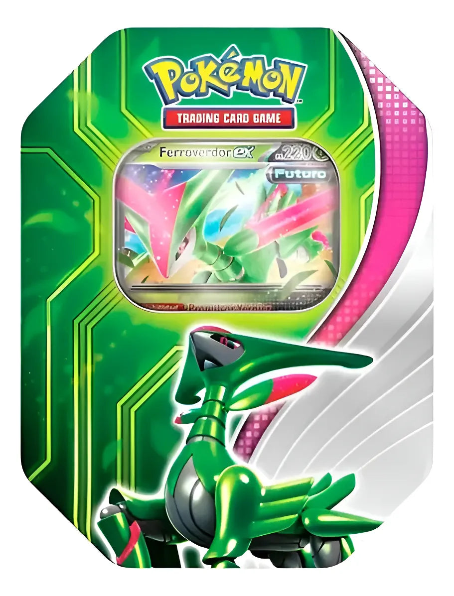 Pokémon TCG: Paradox Clash Tin - Ferroverdor - ESPAÑOL