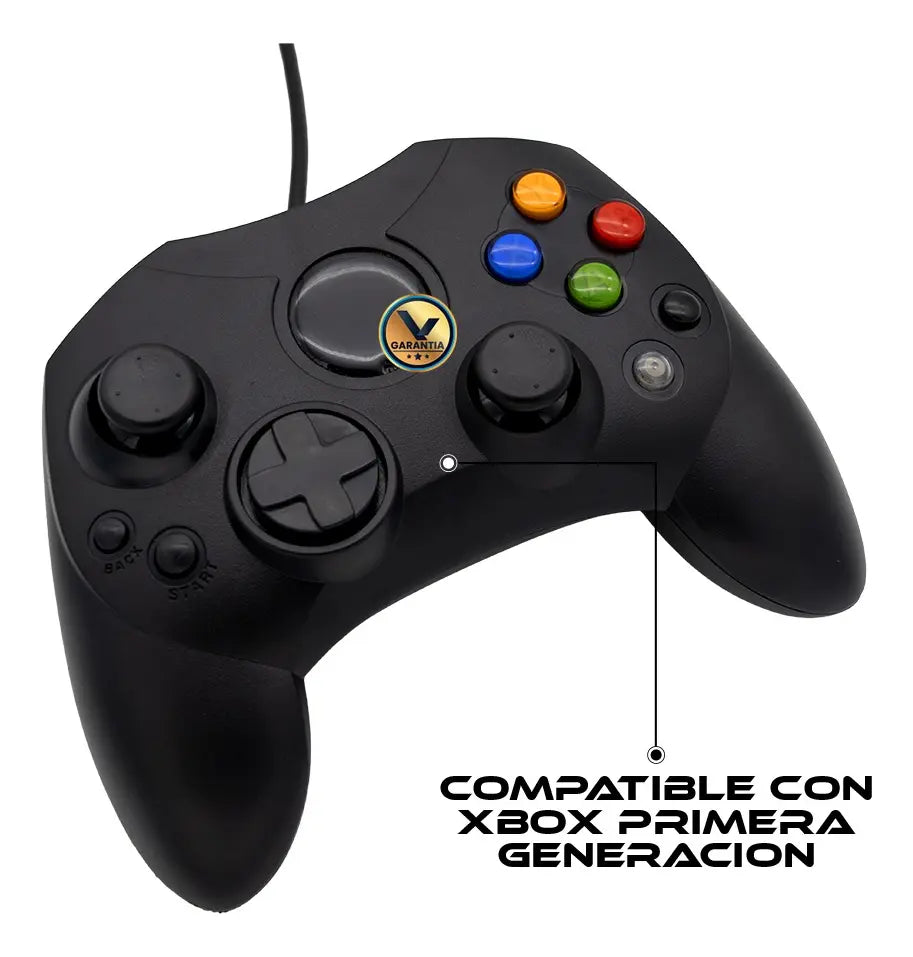 Control Alámbrico - Xbox Clásico (Genérico De Excelente Calidad)