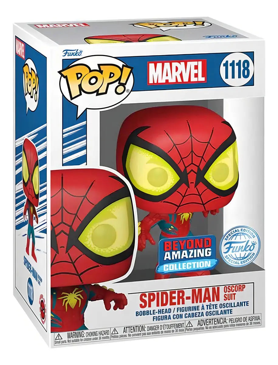 Funko Pop - Spider-Man Oscorp Suit - 1118 - Beyond Amazing Collection - Special Edition - MARVEL