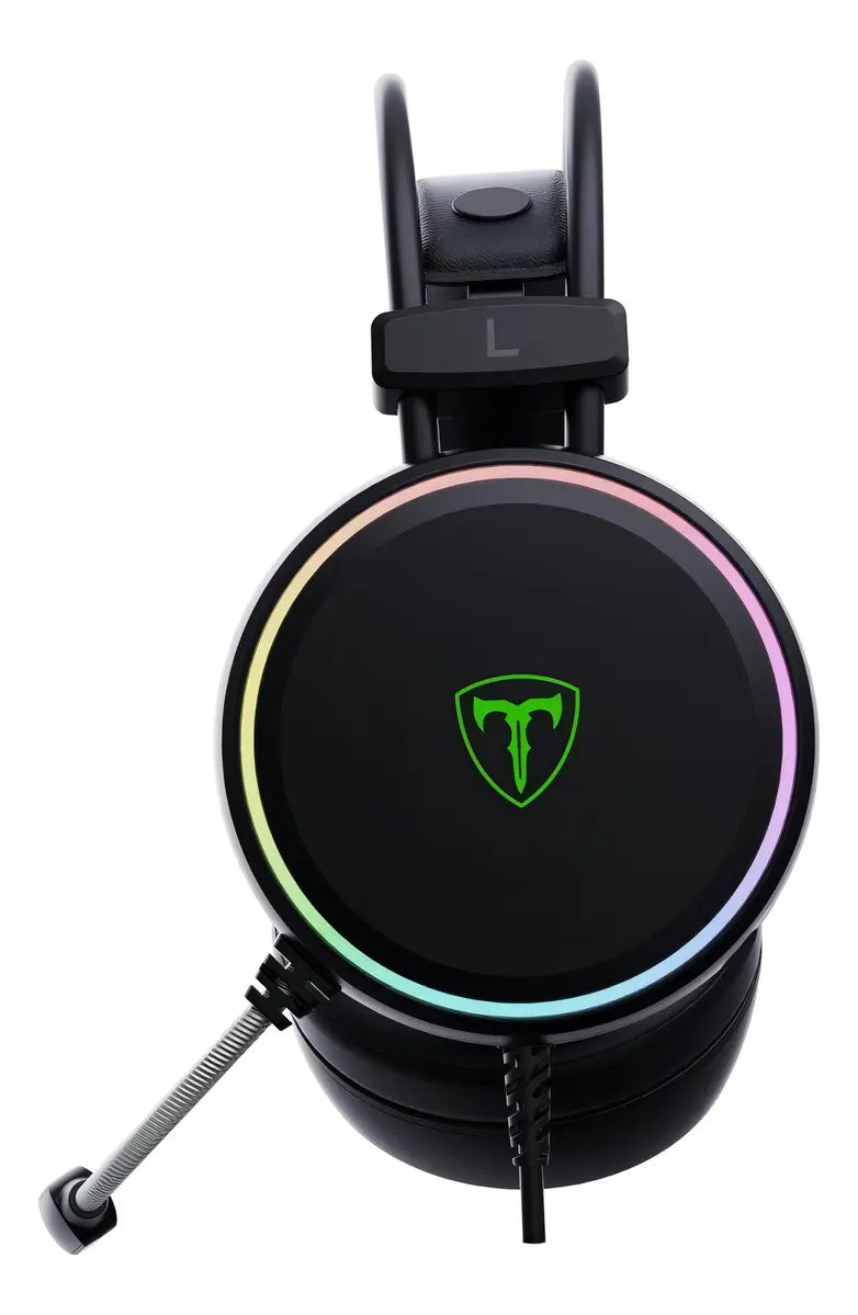 Auriculares Gamer T-Dagger Sona Negros 7.1 RGB USB con Micrófono Flexible