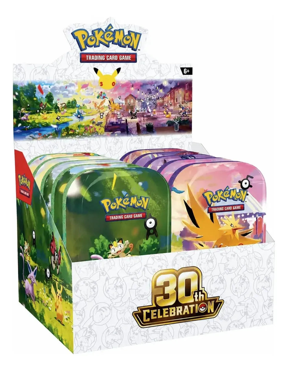 Pokémon TCG: 30th Anniversary Celebration  Mini Tin - Precio Por Pieza Al Azar - Inglés