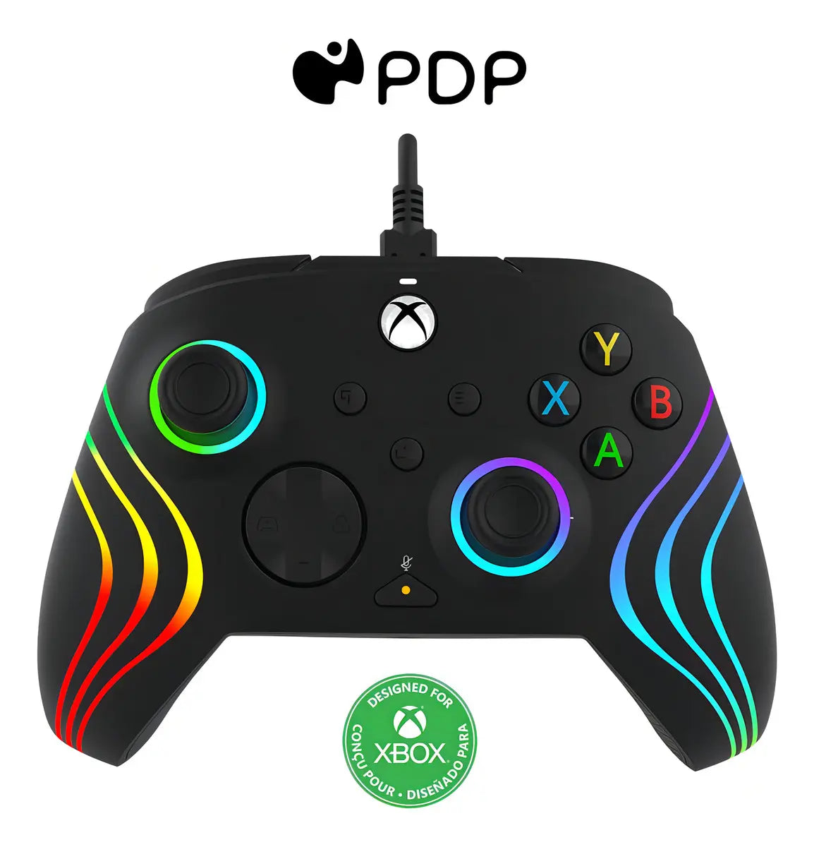 Control Alámbrico - Afterglow Wave RGB - PDP - Xbox One/Xbos Series