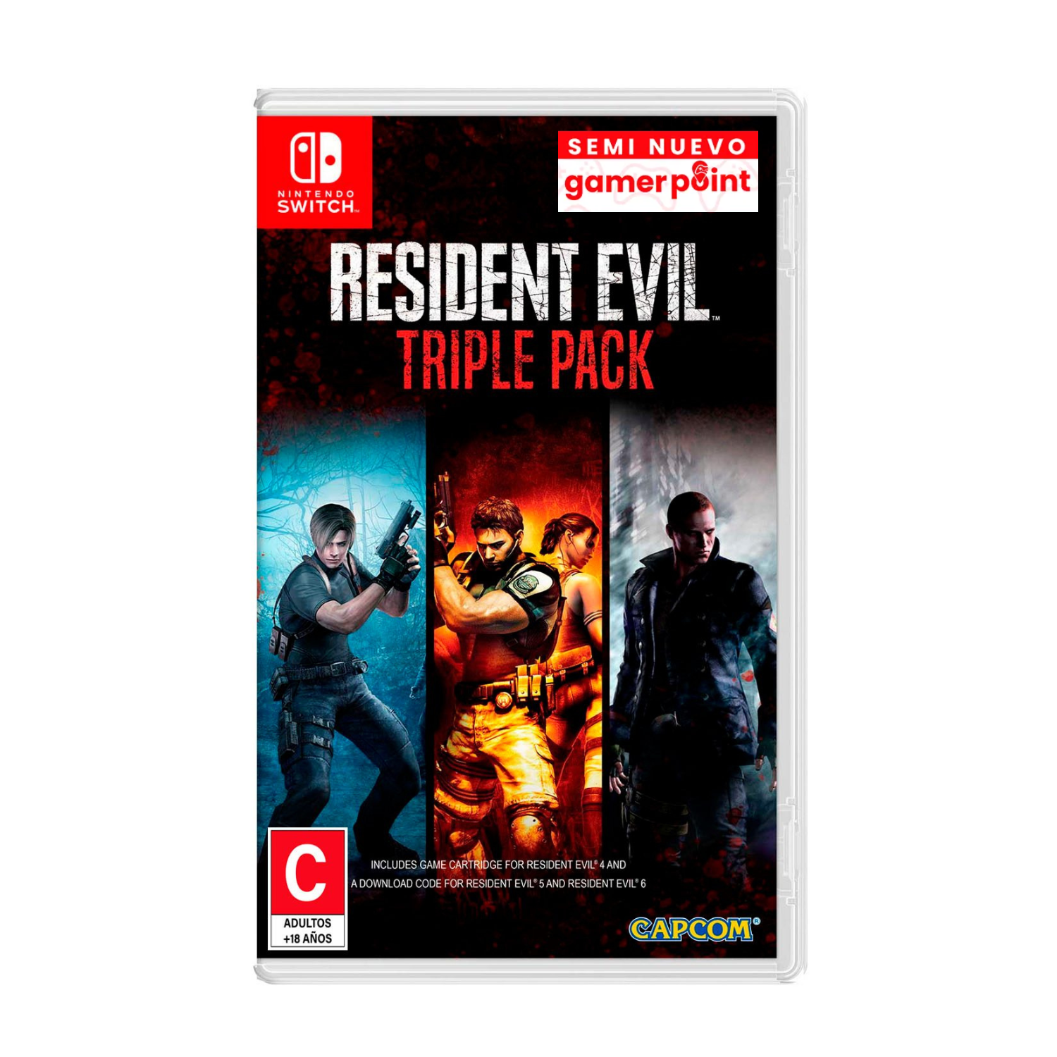 Resident Evil Triple Pack (Solo el 4) Switch Usado