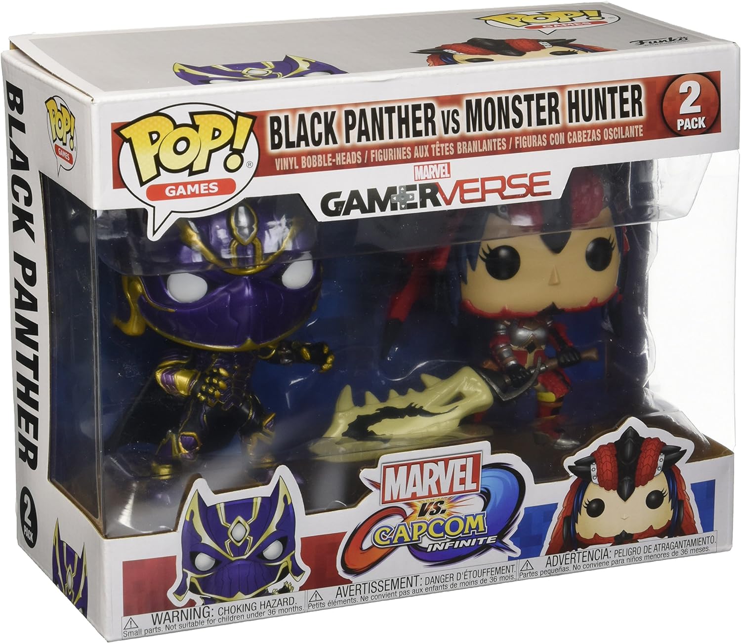 Funko Black Panther Vs Monster Hunter 2 Pack (Marvel Vs Capcom Infinite)