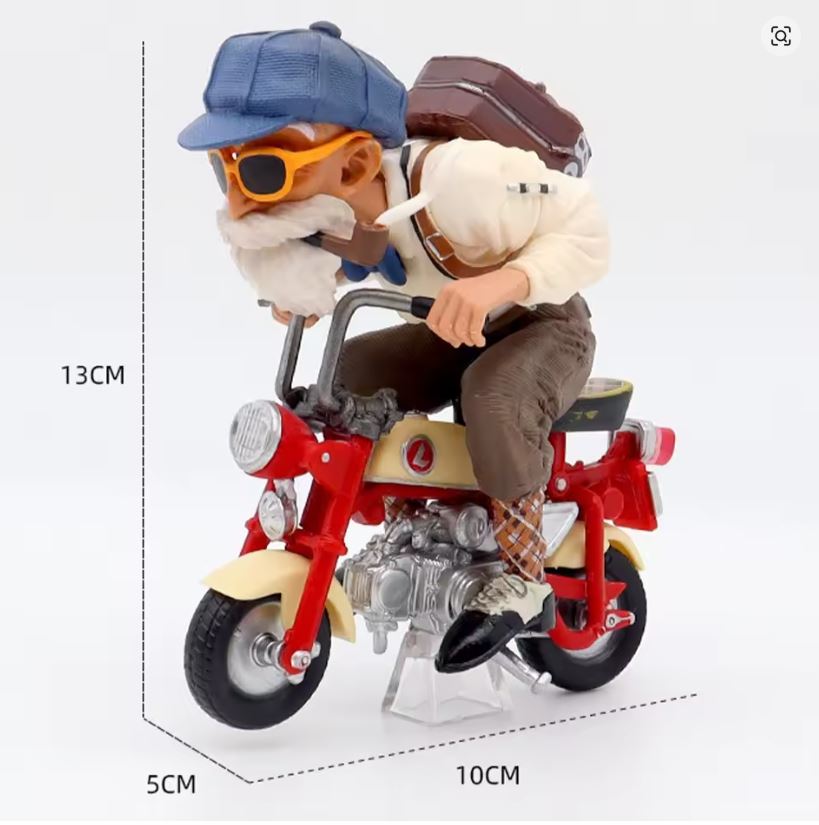 Figura De Colección - Dragon Ball - Maestro Roshi En Moto