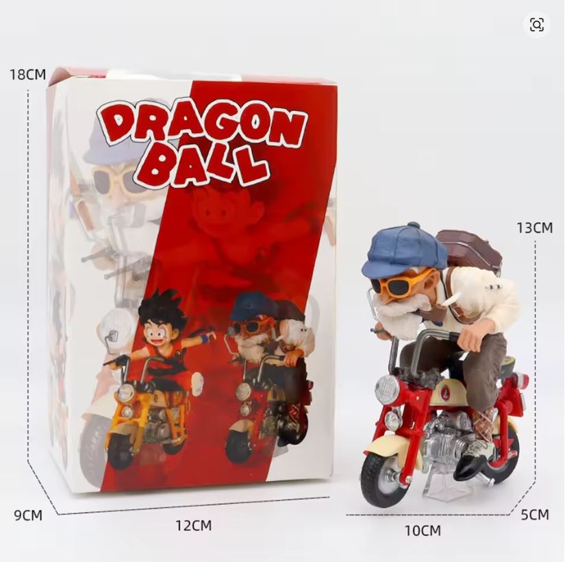 Figura De Colección - Dragon Ball - Maestro Roshi En Moto