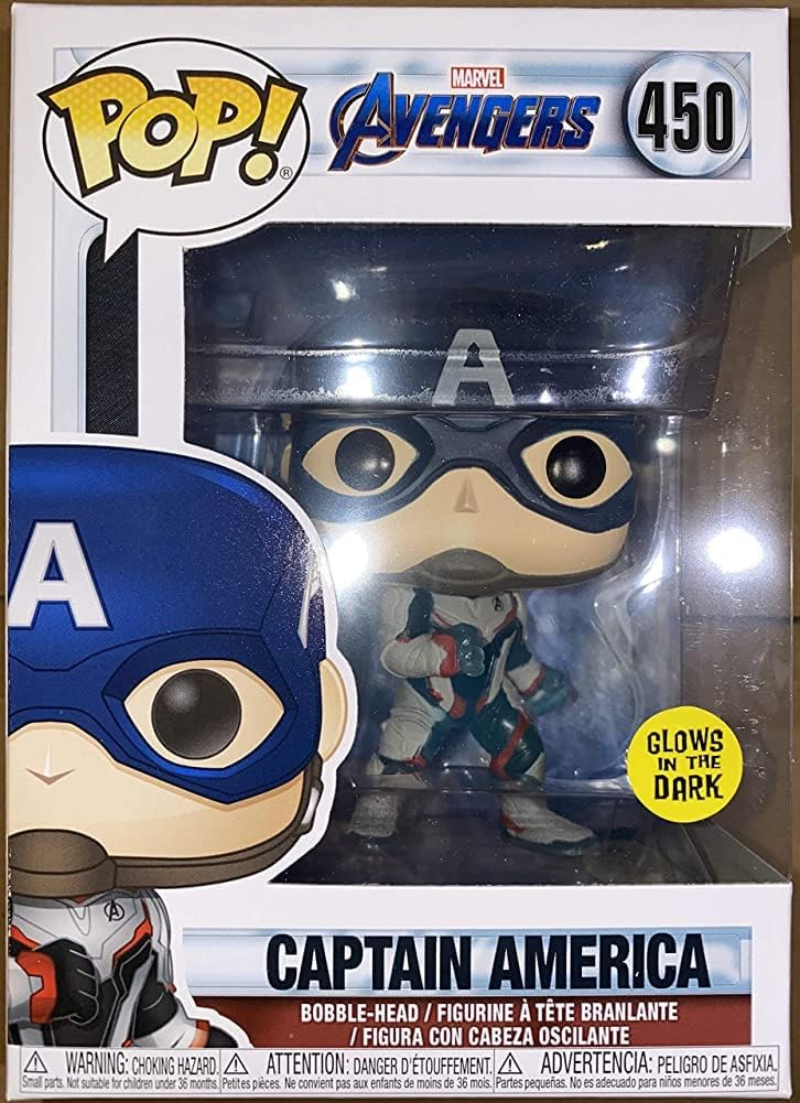 Funko Captain America Glows in the Dark 450 (Marvel Avengers)