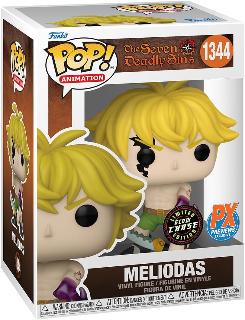 Funko Meliodas Limited Edition Glow Chase PX Previews 1344 (The Seven Deadly Sins)