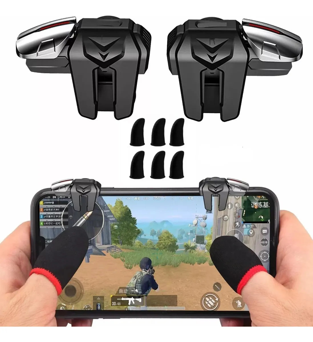 Gatillos Para Celular Sarafox F6 Con 4 Botones
