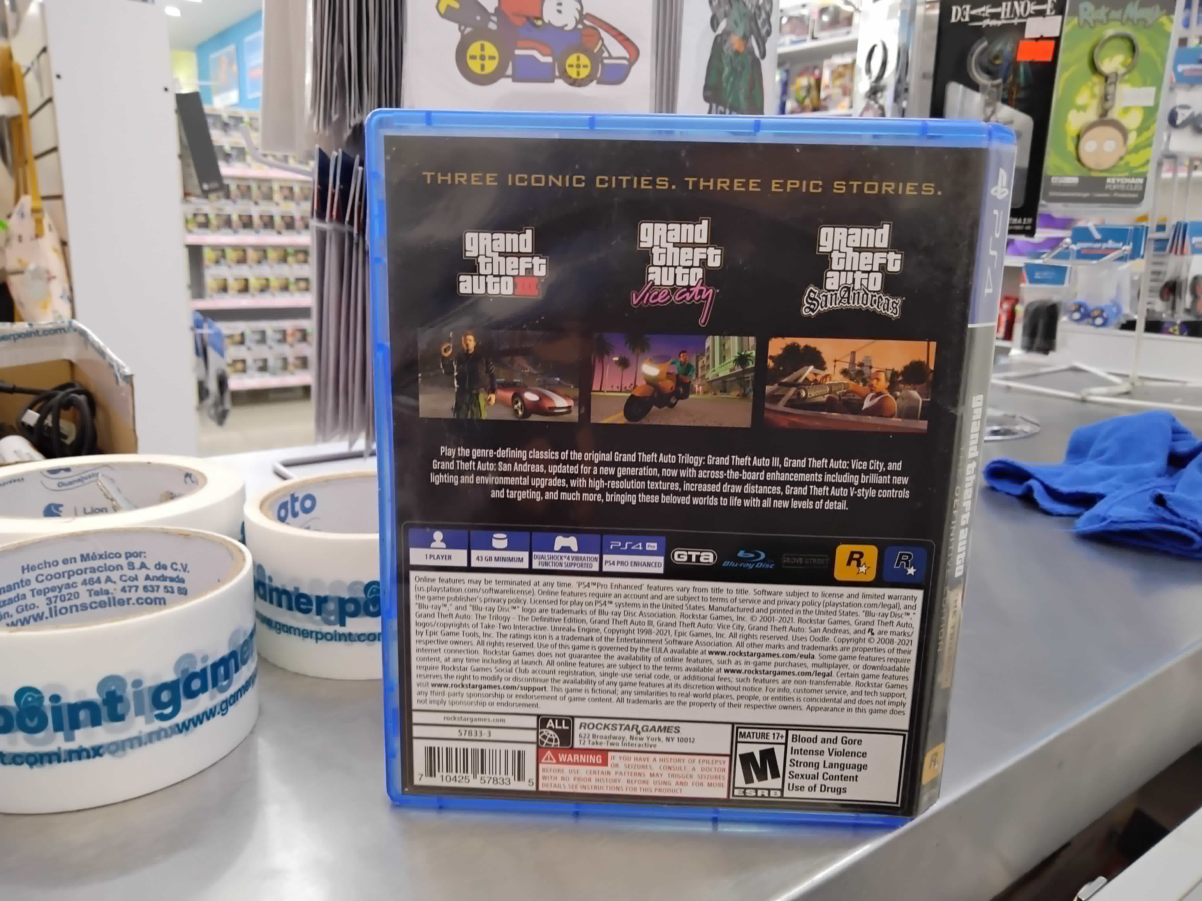 Grand Theft Auto The Trilogy Definitive Edition PS4 Usado
