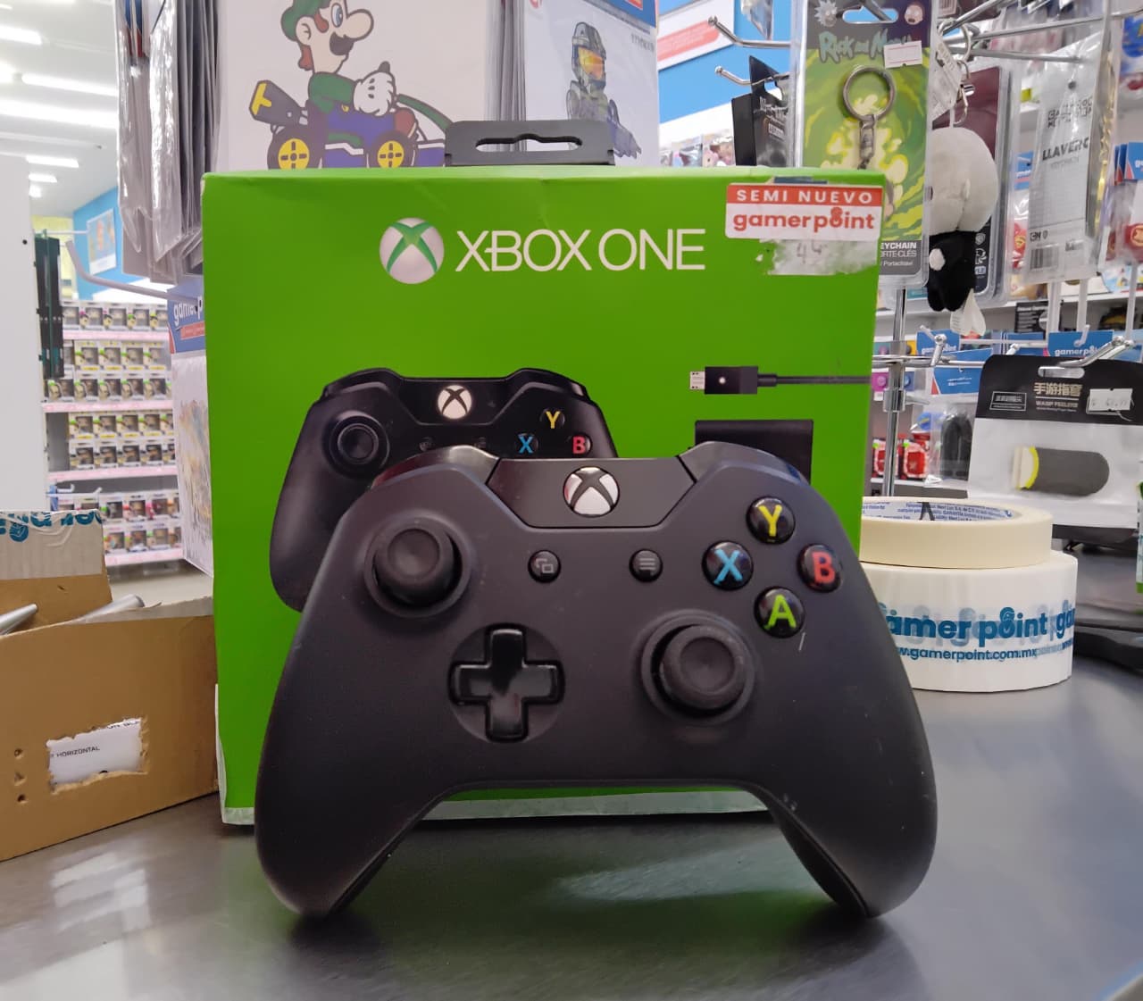 Control Xbox One Negro + Carga y Juega Original Usado