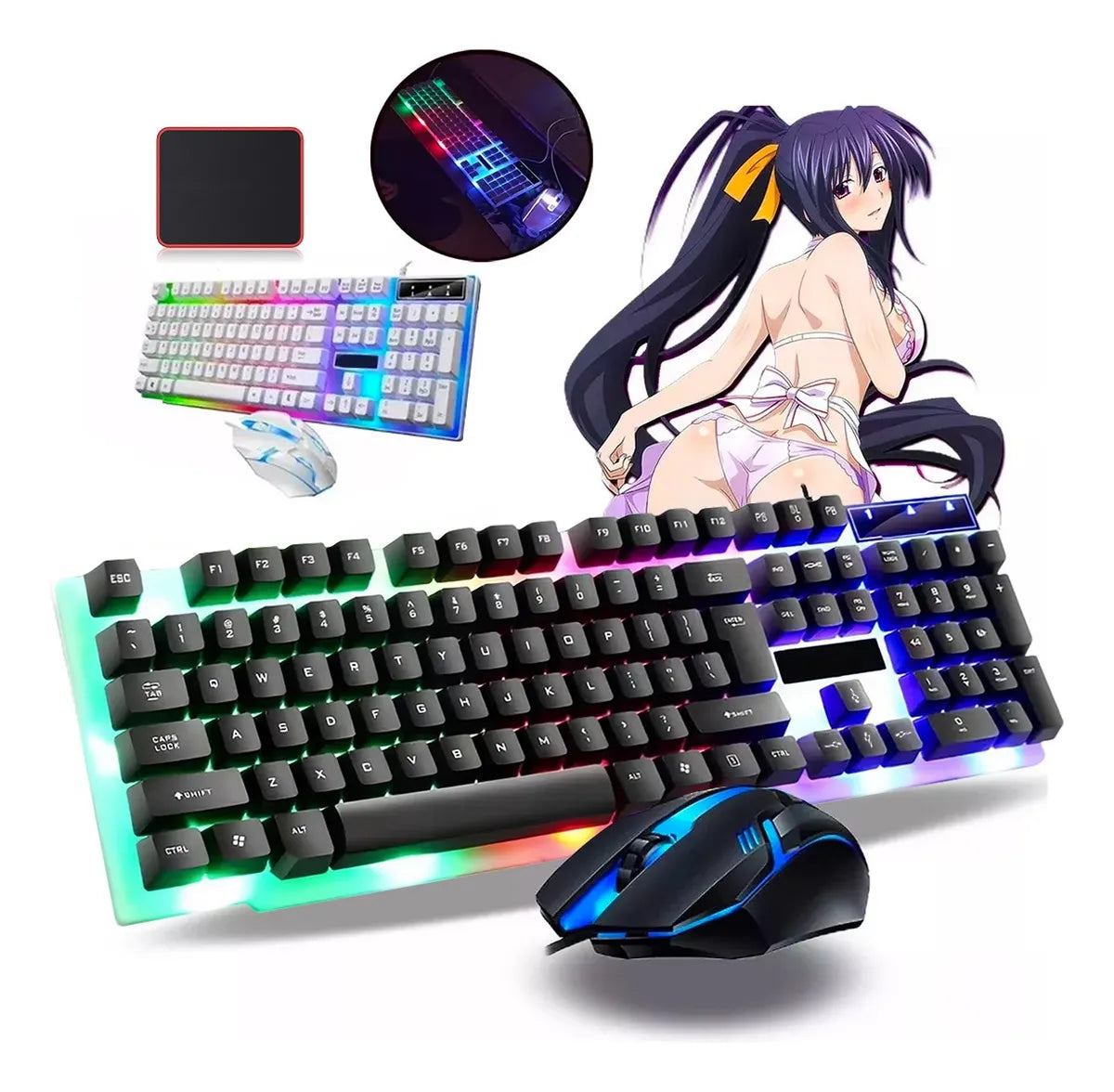 Kit Teclado Mouse GTX300 Limeide Game Profesional Teclado Alfanumerico