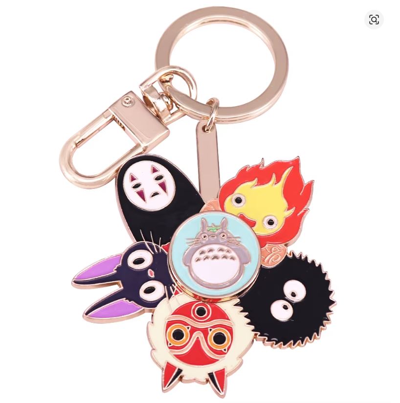 Llavero Esmaltado Giratorio - Studios Ghibli