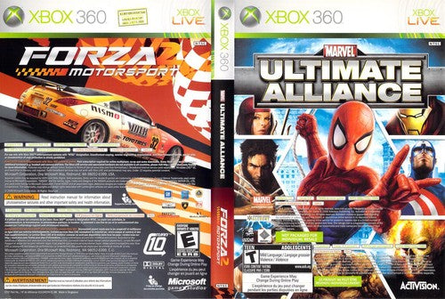 Marvel Ultimate Alliance / Forza Motorsport 2 Xbox 360 Usado