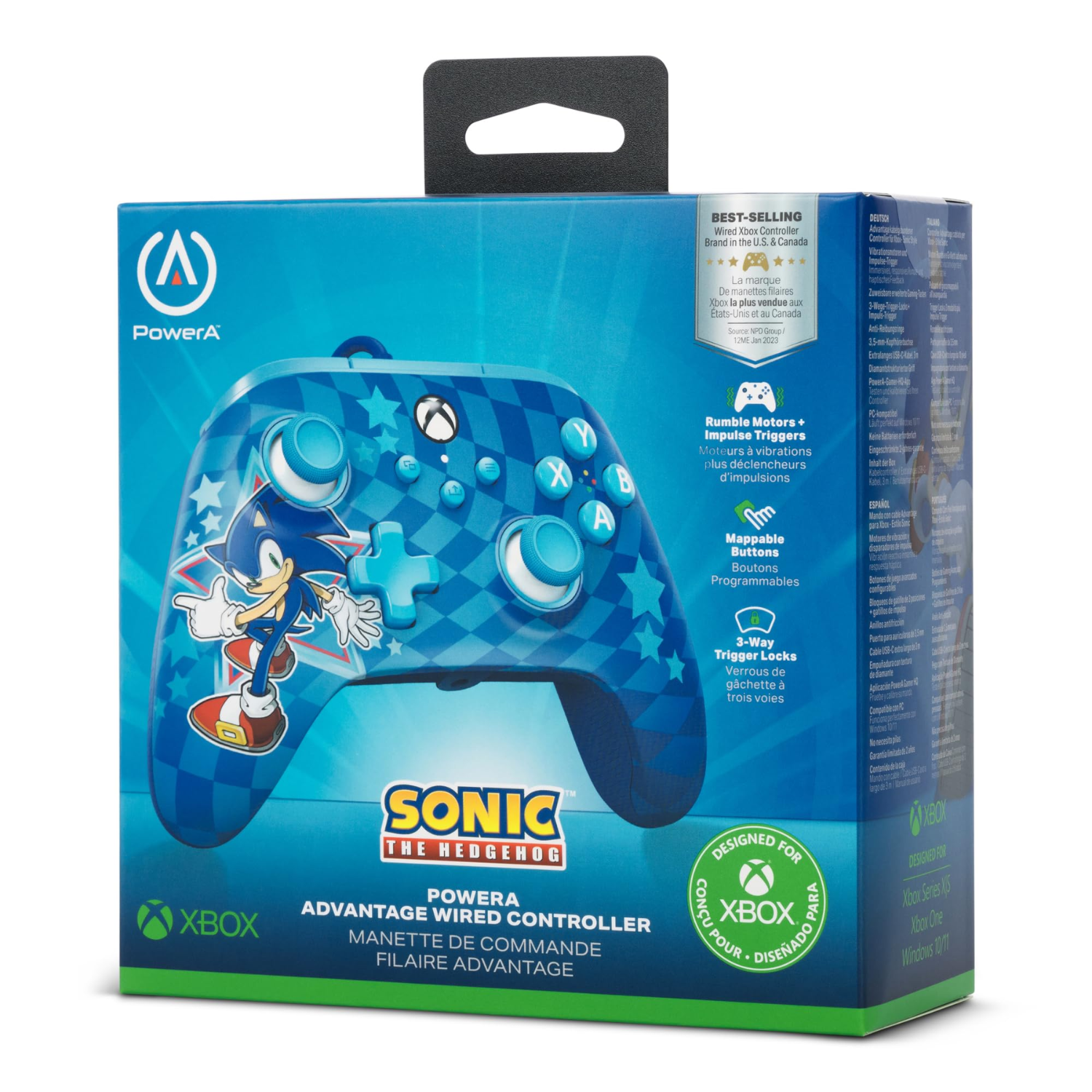 Control Alámbrico Sonic (Power A) Xbox One