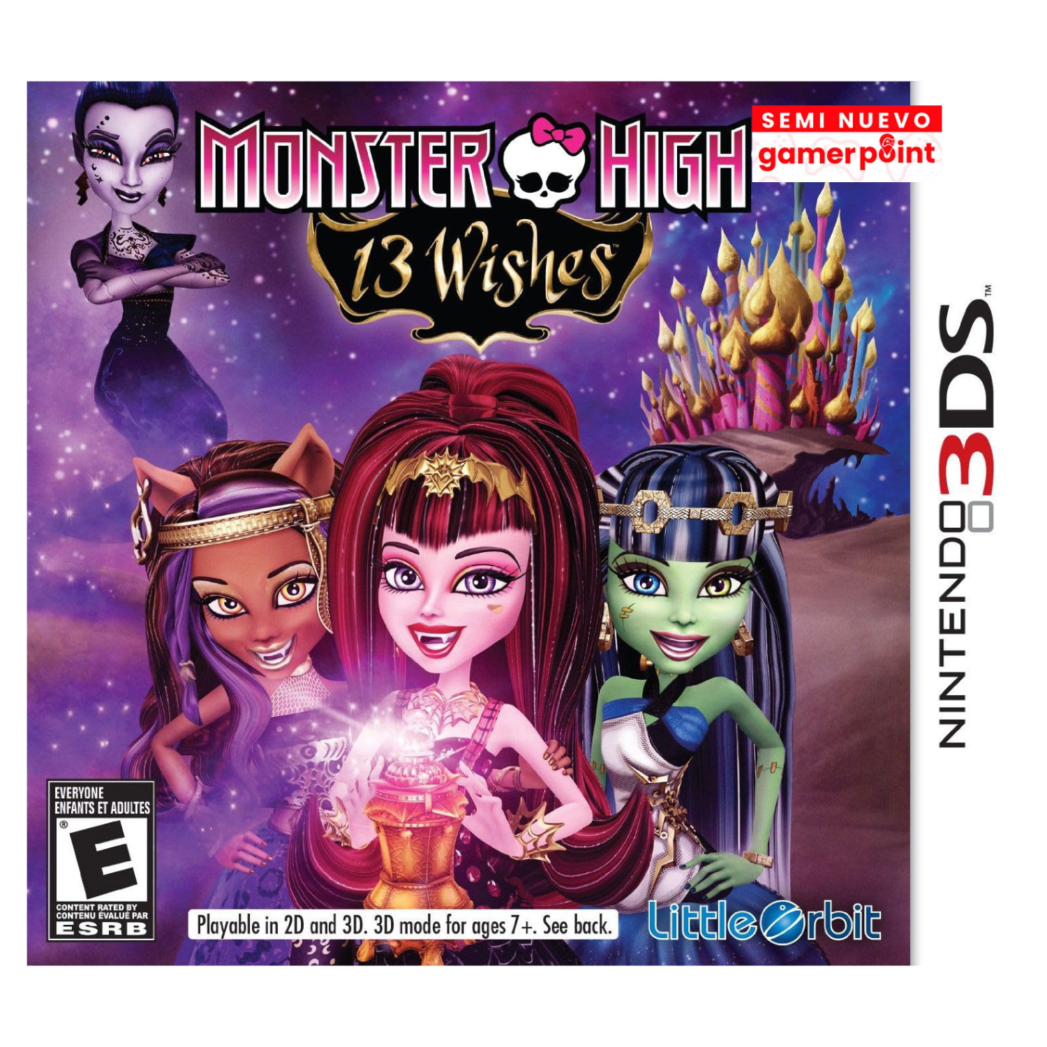 Monster High 13 Wishes 3Ds Usado