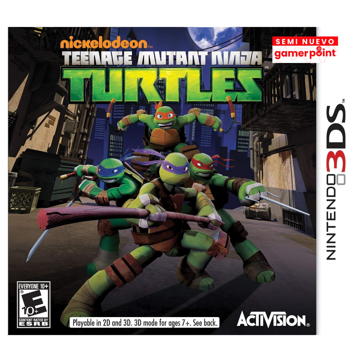 Nickelodeon Teenage Mutant Ninja Turtles 3DS Usado