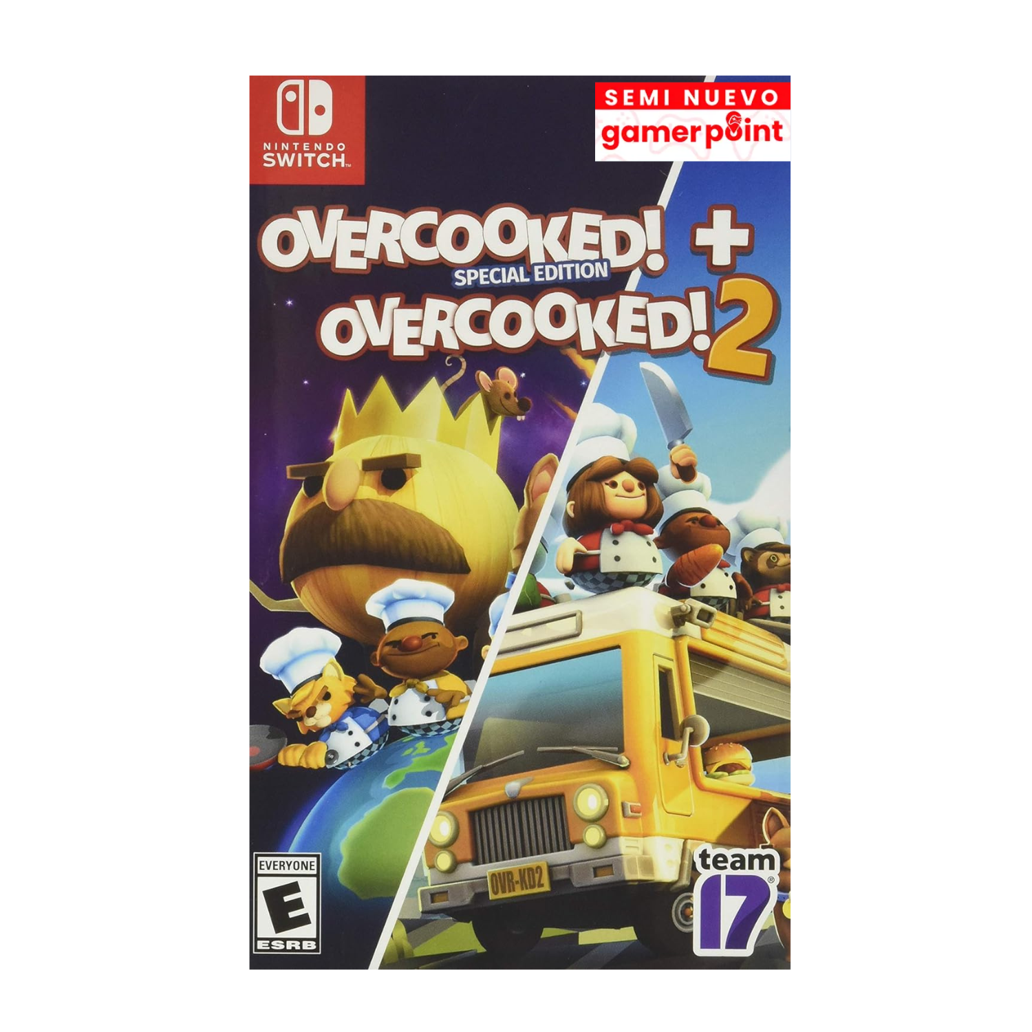 Overcooked + Overcooked 2 Switch Usado