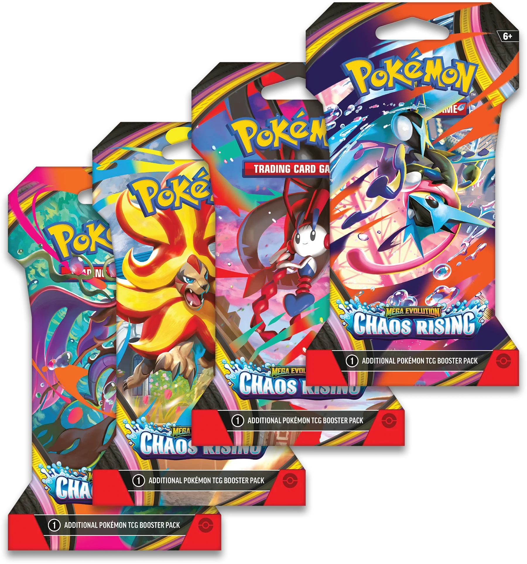 Pokémon TCG - Mega Evolutions - Chaos Rising - Sleeved Booster (Sobre Individual) - Inglés