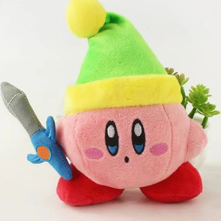 Peluche Kirby con Espada 20 cm
