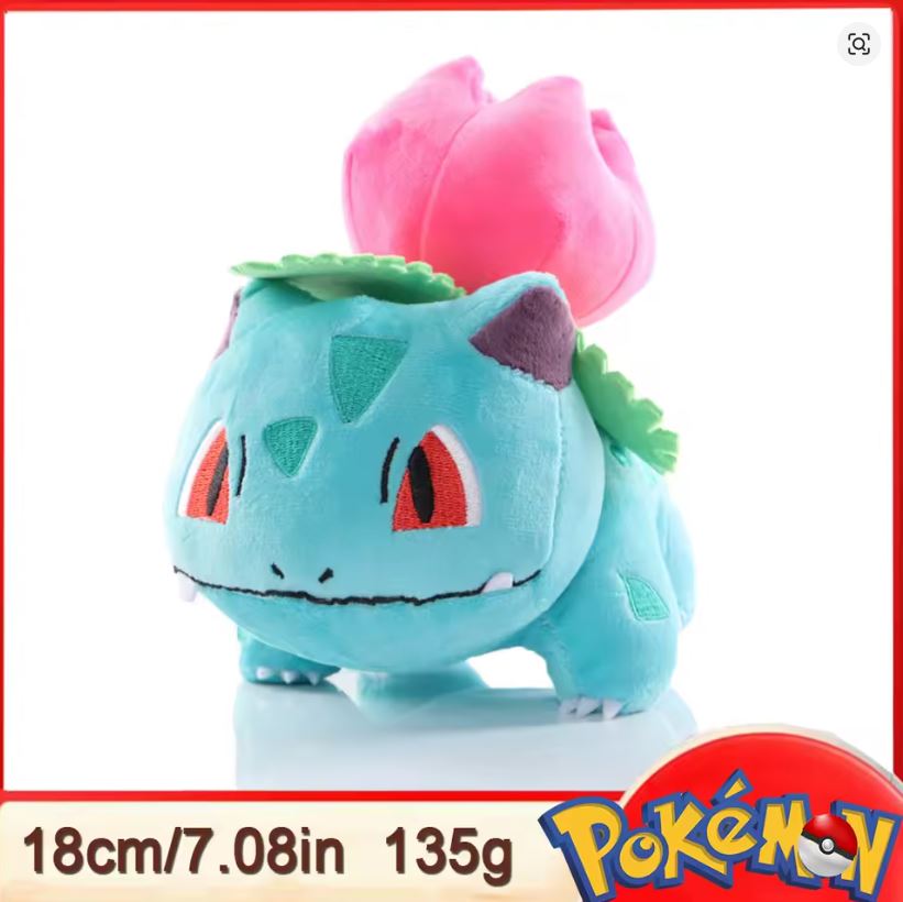 Peluche - Pokémon - Ivysaur - 18 cm
