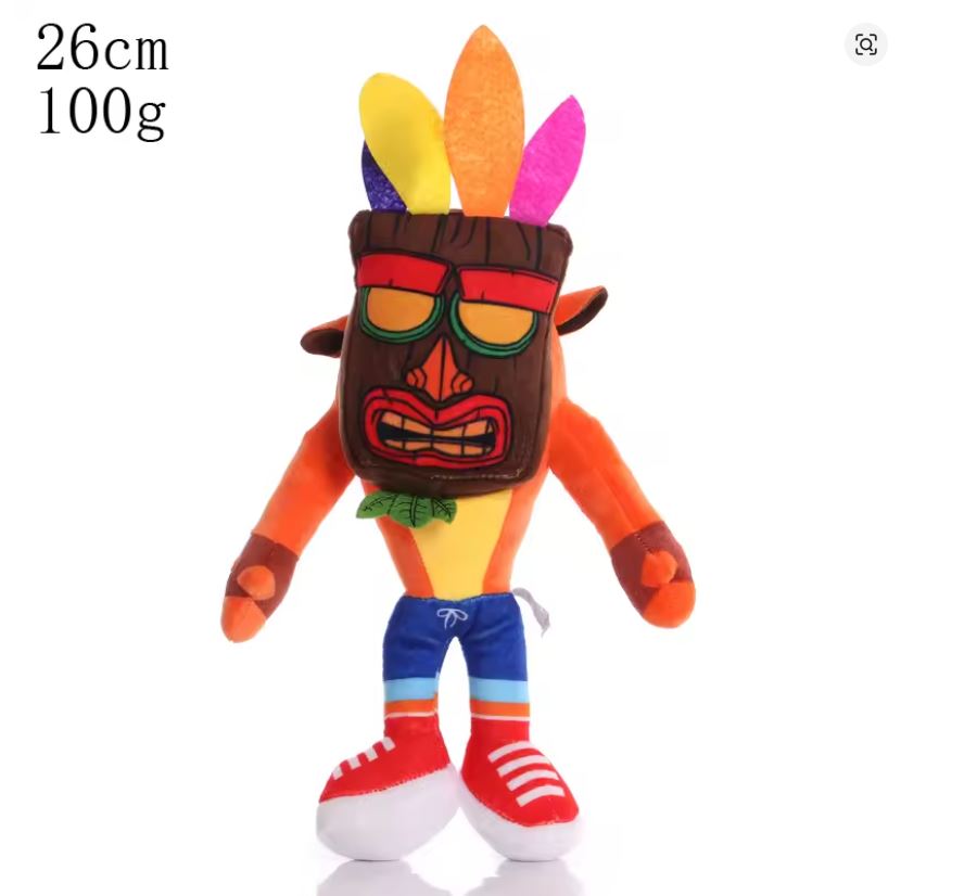 Peluche - Crash Bandicoot Con Máscara - 26 cm