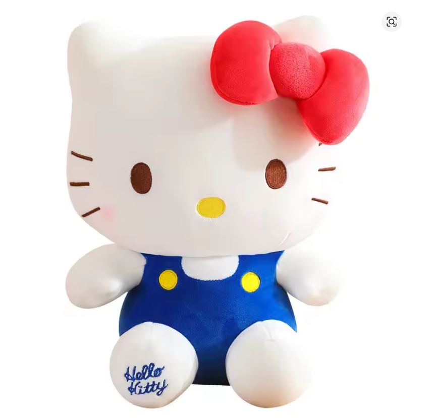 Peluche - Hello Kitty - Overall Azul