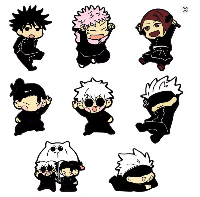 Pin Esmaltado - Jujutsu Kaisen - Varios Diseños - Precio Por Pieza