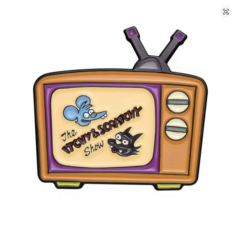 Pin Esmaltado - The Simpsons - Itchy & Scratchy TV Show