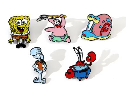 Pin Esmaltado - Bob Esponja - Varios Personajes (Precio por cada uno)