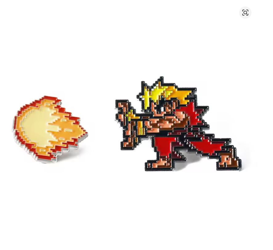 Pin Esmaltado - Street Fighter - Ken + Hadoken
