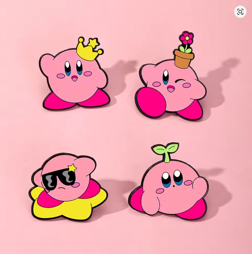 Pin Esmaltado - Kirby - Varios Diseños - Precio Por PIeza
