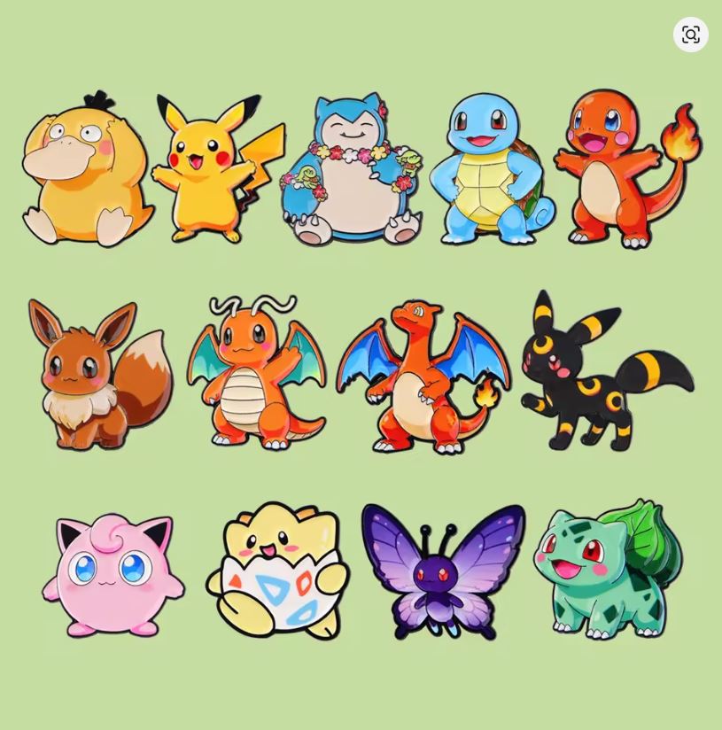 Pin Esmaltado - Pokémon - Varios Diseños - Precio Por Pieza
