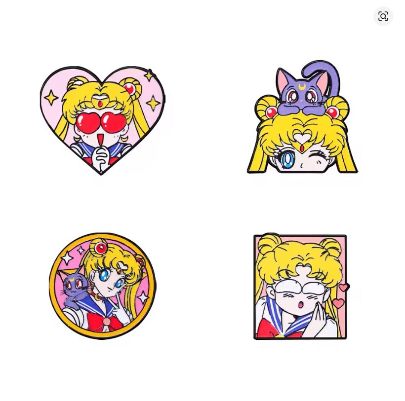 Pin Esmaltado - Sailor Moon - Varios Modelos - Precio Por Pieza
