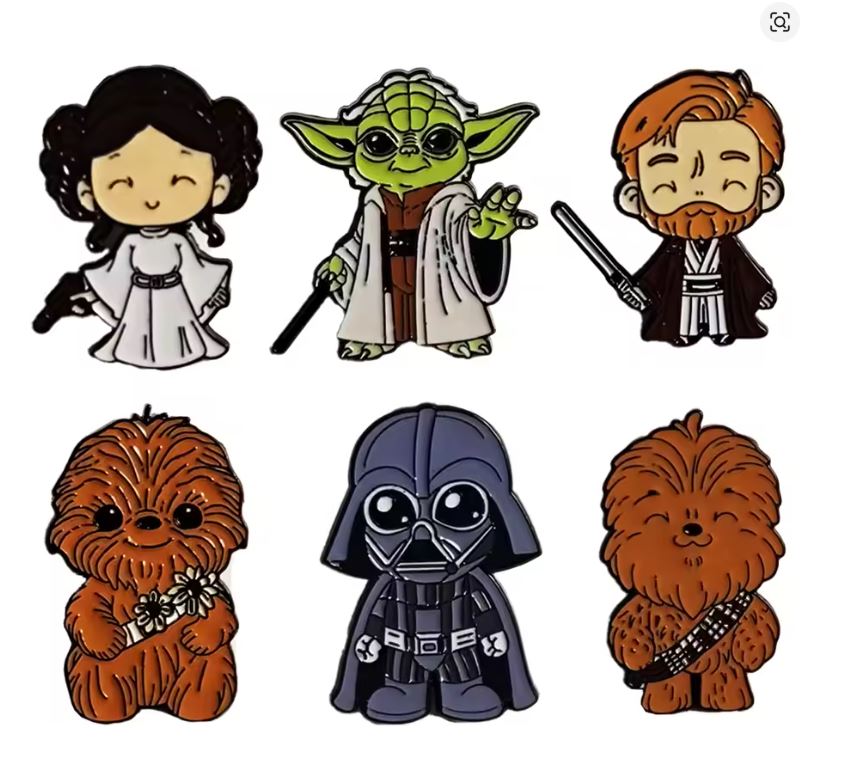 Pin Esmaltado - Star Wars - Varios Diseños - Precio Por Pieza