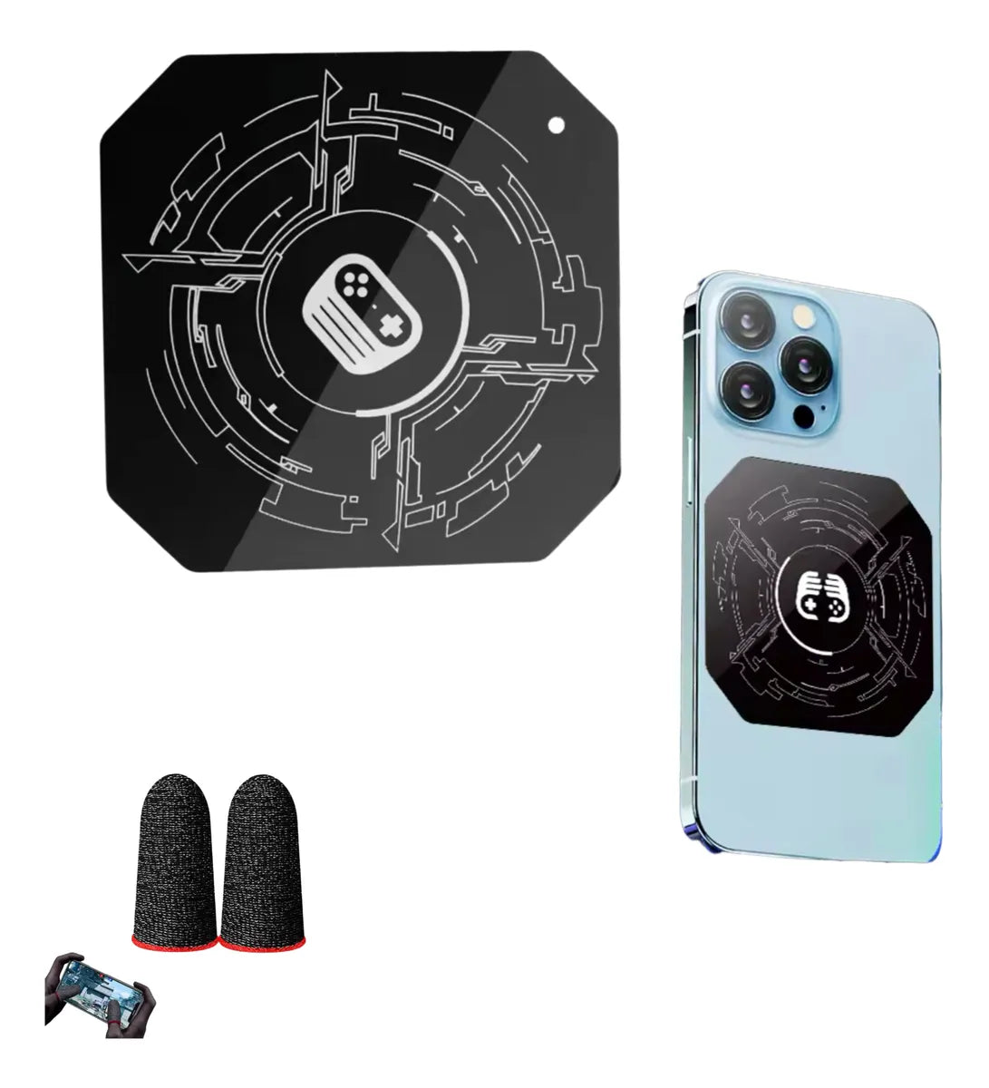 Placa Disipadora De Calor Gamer Para Móviles + Dedales