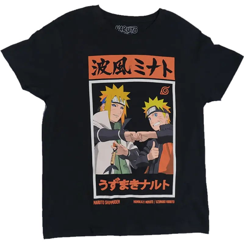 Playera Naruto Shippuden: Naruto y Minato - Ninjas CH