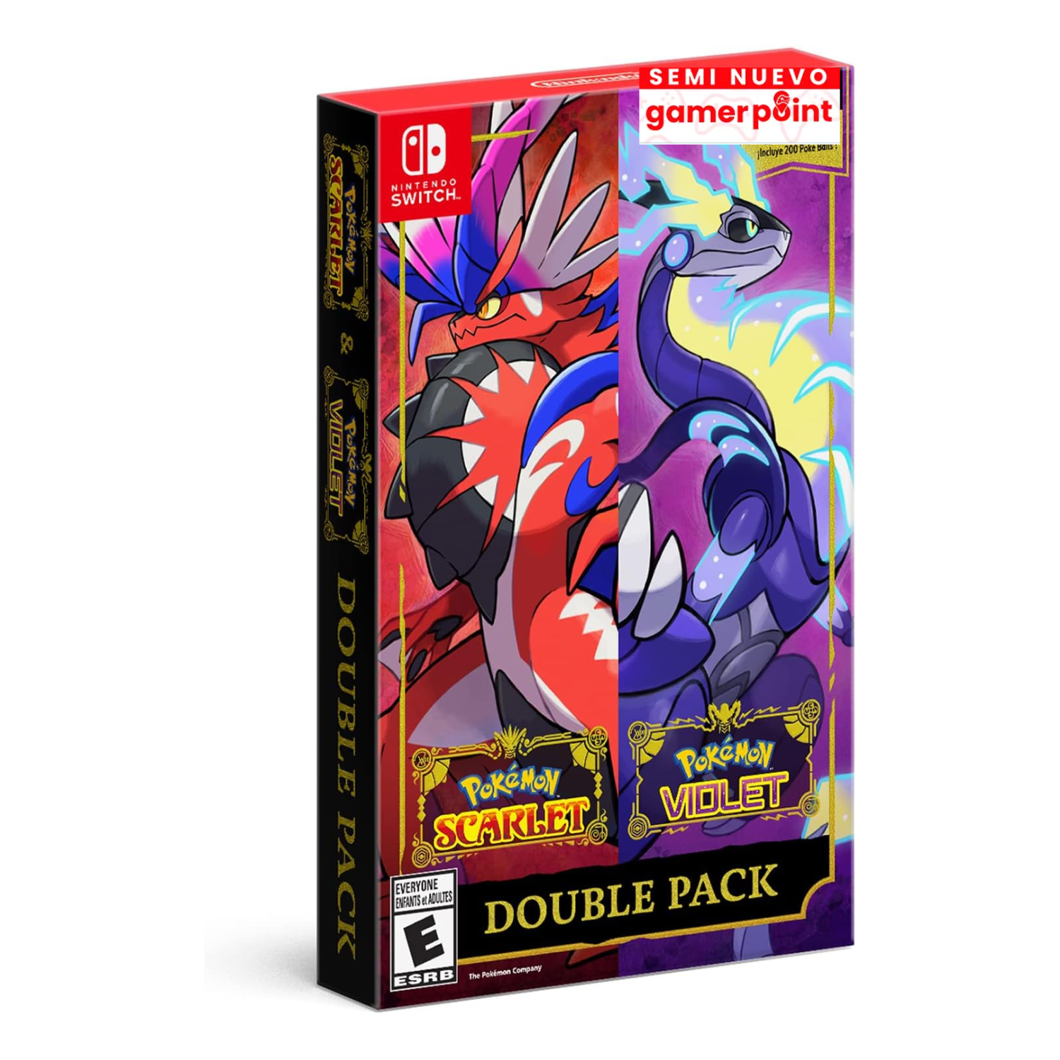 Pokemon Scarlet & Violet Double Pack Switch Usado