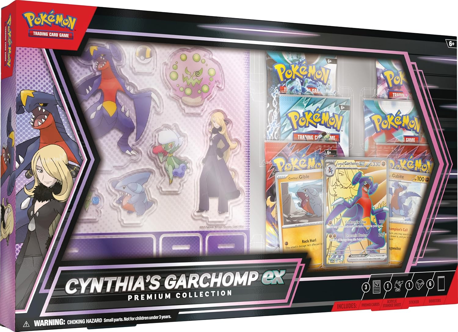 Pokémon TCG: Cynthia’s Garchomp ex Premium  Collection - PIEZA ESPAÑOL