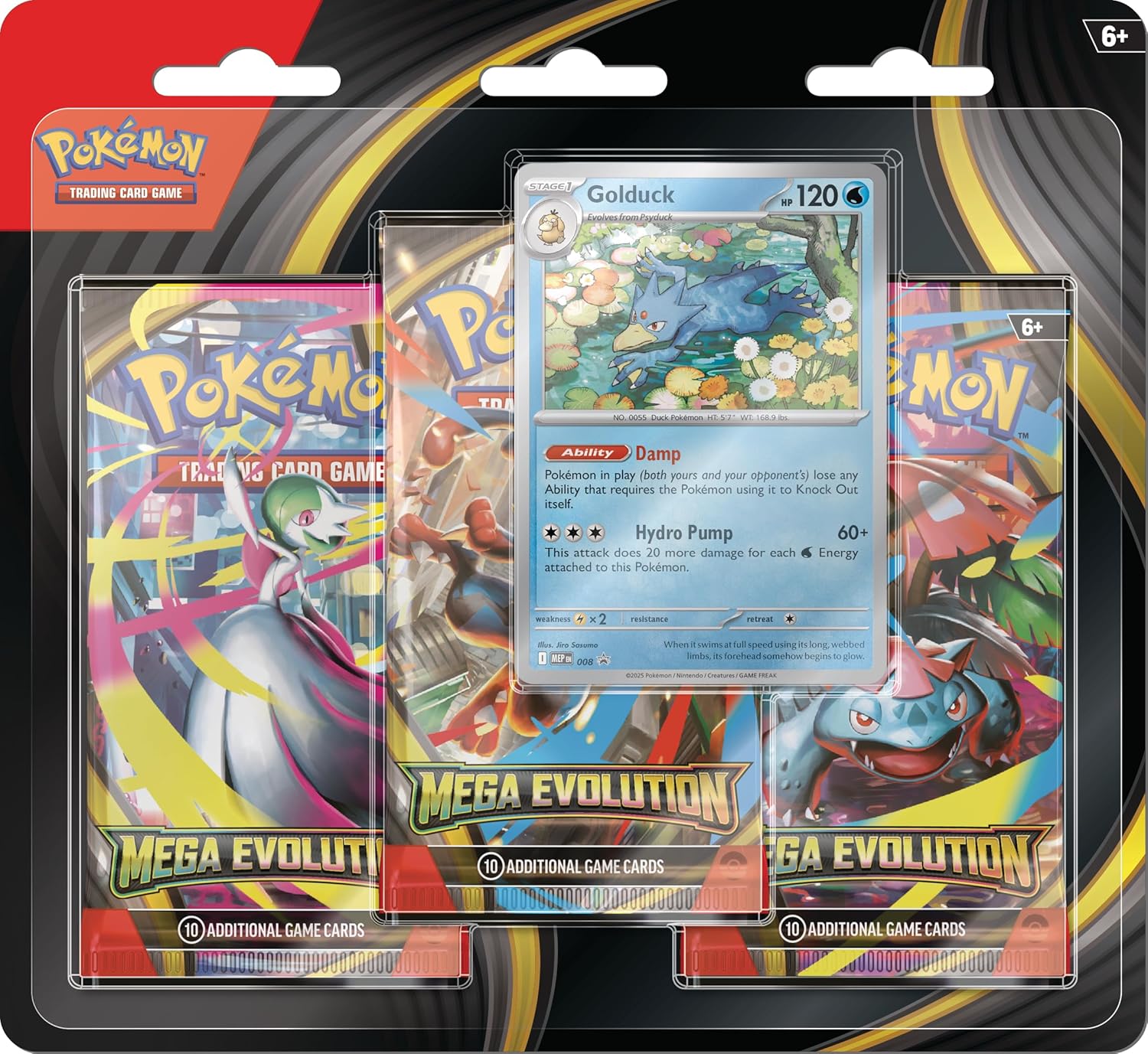 Pokémon TCG: Mega Evolution ME01 - Three-Booster Blister - Español